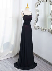 Vestido de fiesta con tirantes de spandex rojo vino y negro 