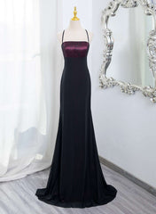 Hermoso vestido de noche con tirantes de spandex y encaje 
