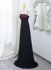 Hermoso vestido de noche con tirantes de spandex y encaje 