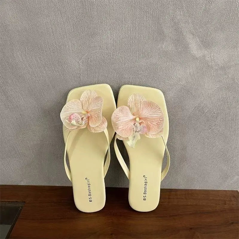 Chic Fairy - Style Flower Flip - Flops | Orchid Accent