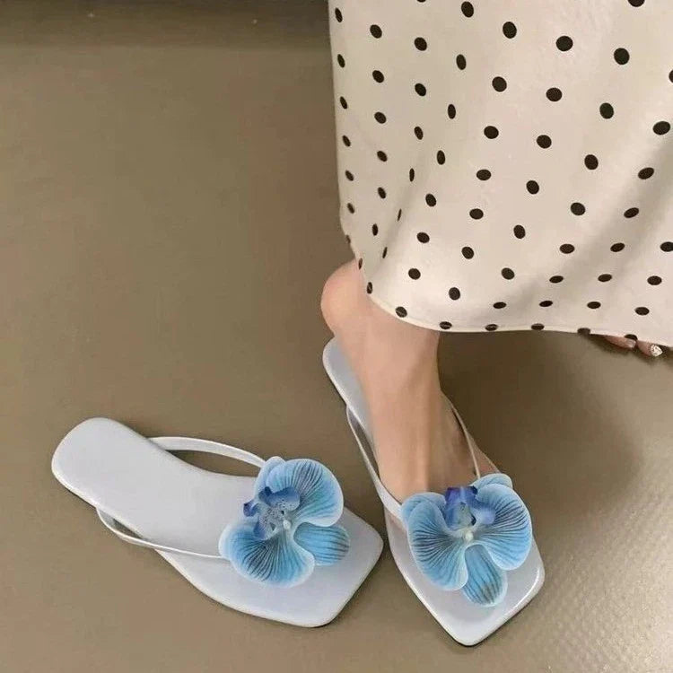 Chic Fairy - Style Flower Flip - Flops | Orchid Accent