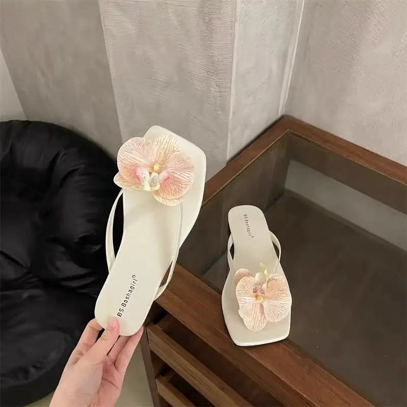 Chic Fairy - Style Flower Flip - Flops | Orchid Accent