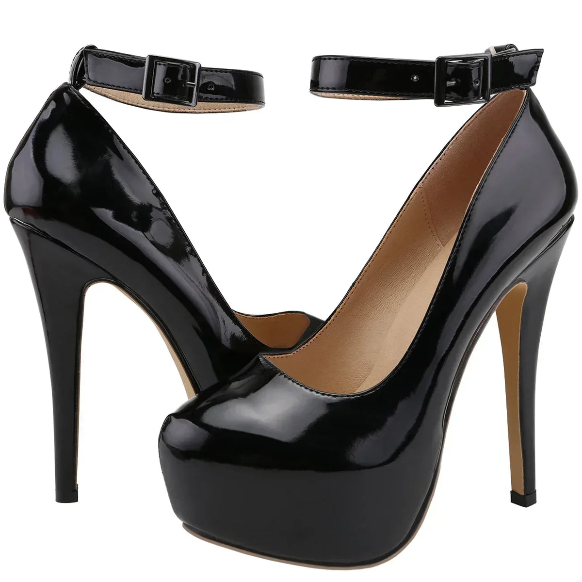 Cross-dresser Unisex Men's Pumps Peep Toe Platform 14cm Sexy Drag Queen High Heels Shoes Nightclub Stilettos Size 44