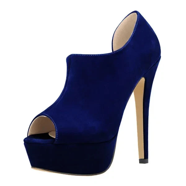 Cross-dresser Unisex Men's Pumps Queen Platform Sexy High Heels 14cm Sexy Peep Toe Stilettos Party Wedding Shoes Large Size 44