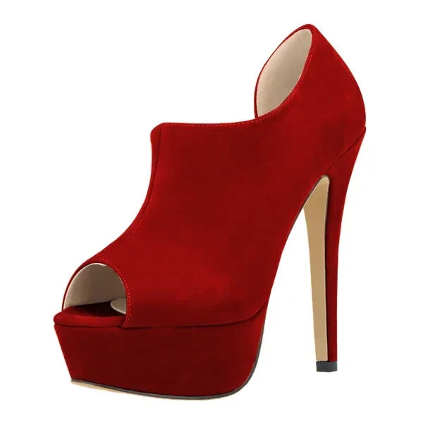 Cross-dresser Unisex Men's Pumps Queen Platform Sexy High Heels 14cm Sexy Peep Toe Stilettos Party Wedding Shoes Large Size 44