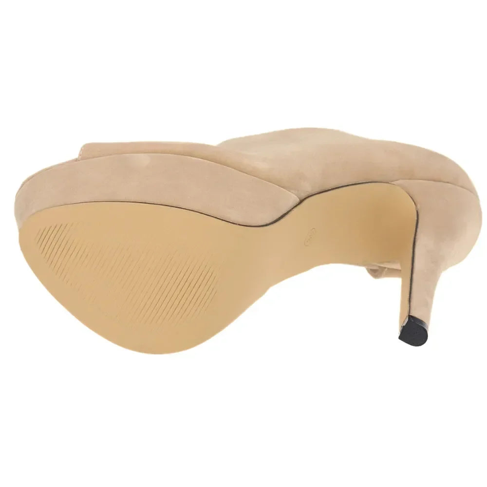 Cross-dresser Unisex Men's Pumps Queen Platform Sexy High Heels 14cm Sexy Peep Toe Stilettos Party Wedding Shoes Large Size 44