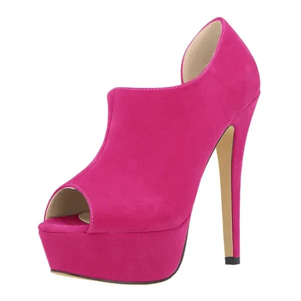Cross-dresser Unisex Men's Pumps Queen Platform Sexy High Heels 14cm Sexy Peep Toe Stilettos Party Wedding Shoes Large Size 44