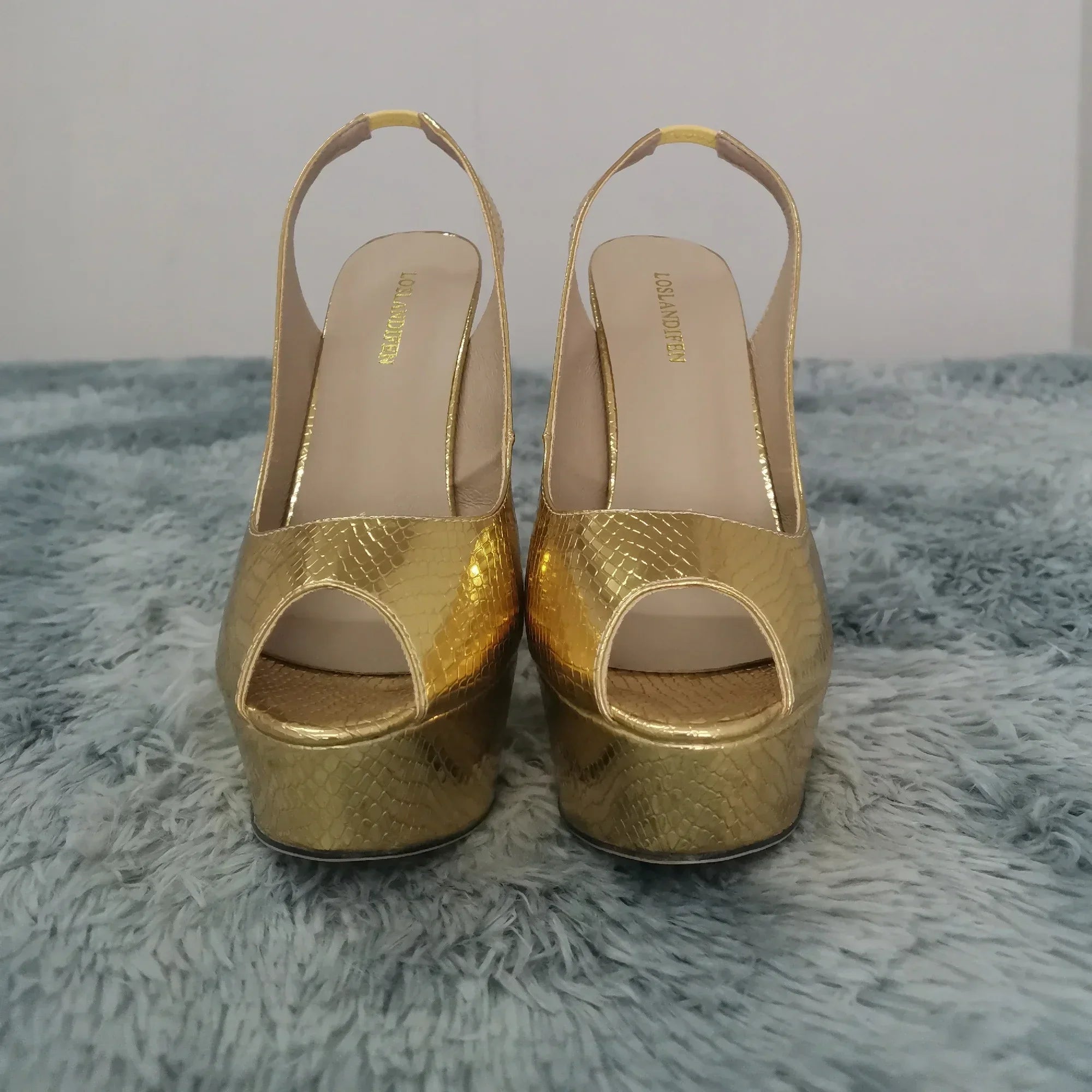 Cross-dresser Unisex Men's Pumps Queen Shoes Sexy Peep Toe Ankle Strap Heel Slingback Platfrom High Heels Stilettos Large 43 44