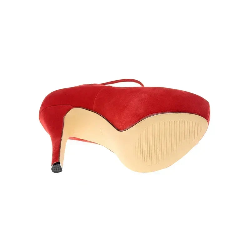 Cross-dresser Unisex Men's Pumps Stilettos 14cm Ultra High Heels Sexy  Ankle Strap Platform Nightclub Fetish Shoes Large Size 43