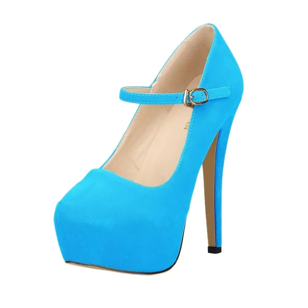 Cross-dresser Unisex Men's Pumps Stilettos 14cm Ultra High Heels Sexy  Ankle Strap Platform Nightclub Fetish Shoes Large Size 43
