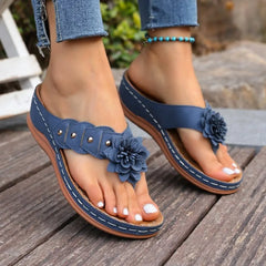 Designer Slippers Floral Beach Flip Flops Comfy Slip-On Sandals Slides Versatile Casual Shoes Women