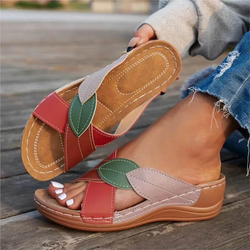 Shoes Sandals Wedge Shoes Woman Espadrilles Slide Sandals Plus Size Beach Female Footwear Zapatos De Mujer