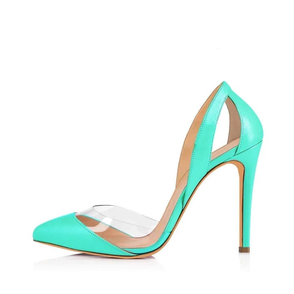Pumps Stilettos Sexy Hollow out High Heels NightClub Party Red Wedding Woman Dress Shoes Plus Size 42