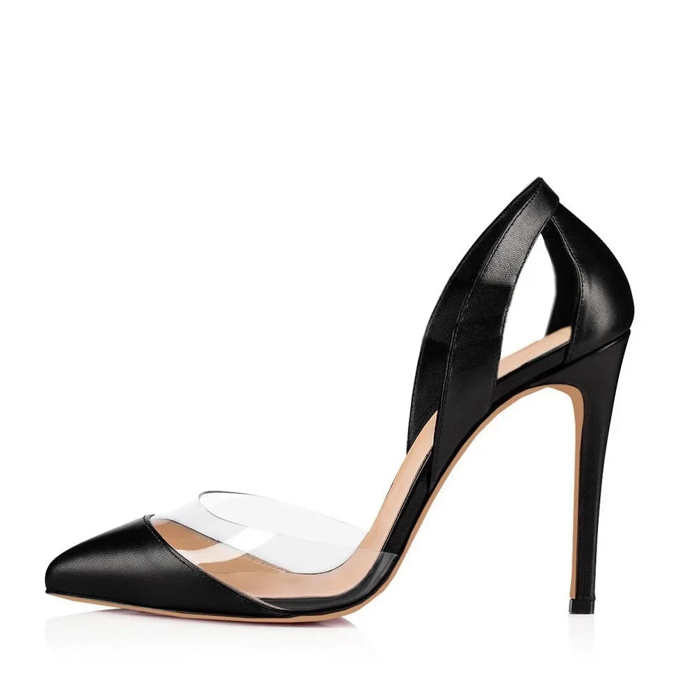 Pumps Stilettos Sexy Hollow out High Heels NightClub Party Red Wedding Woman Dress Shoes Plus Size 42
