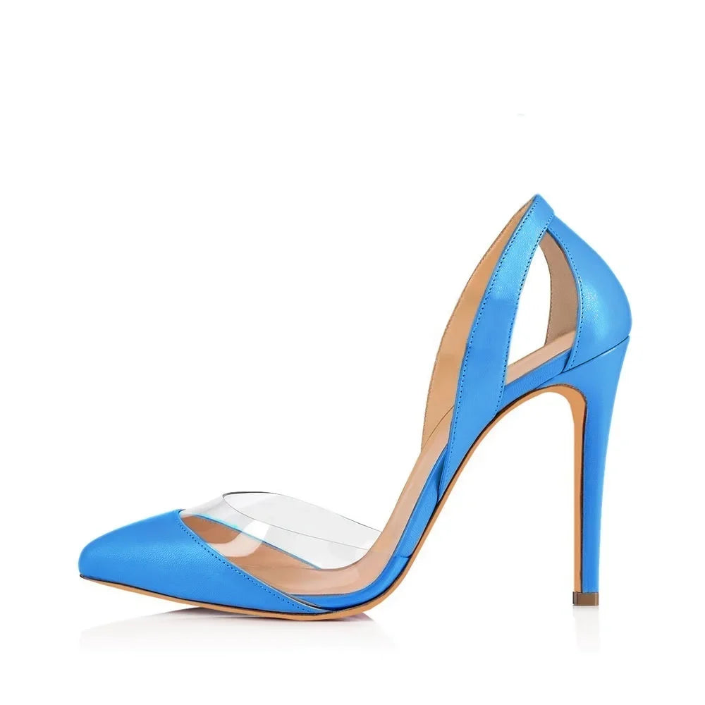 Pumps Stilettos Sexy Hollow out High Heels NightClub Party Red Wedding Woman Dress Shoes Plus Size 42