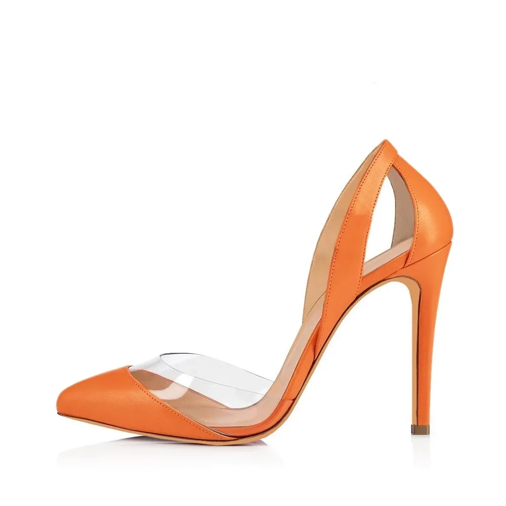 Pumps Stilettos Sexy Hollow out High Heels NightClub Party Red Wedding Woman Dress Shoes Plus Size 42
