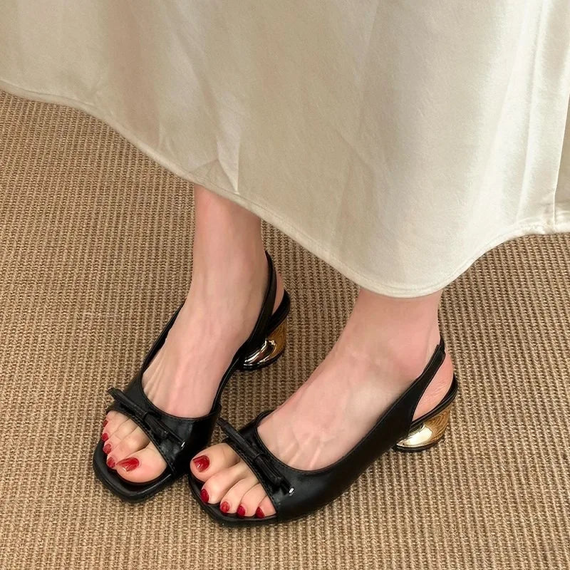 high-heeled shoes