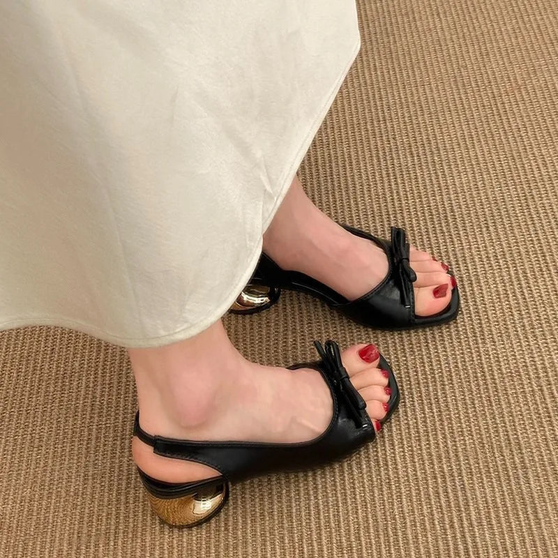 high-heeled shoes