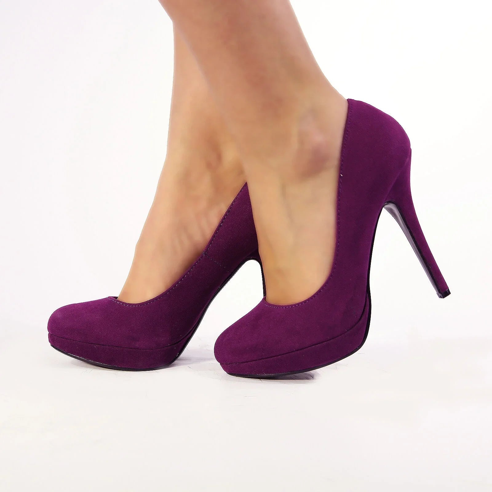 velvet toe transparent high heel platform  heels party wedding dress shoes  806-1VE