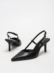 Fashionable elegant shallow pointed-toe high heels