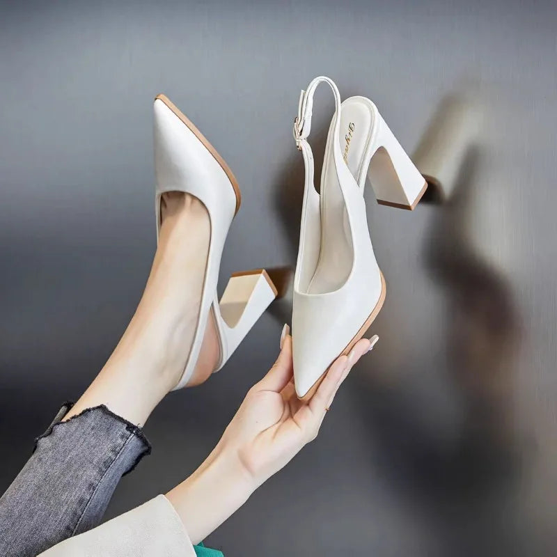 High-quality fashionable pointed-toe high heels