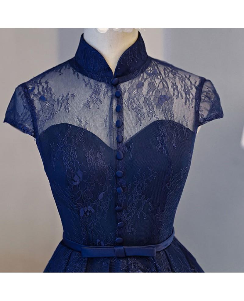 High Neck Homecoming Dress