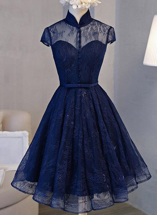High Neck Homecoming Dress