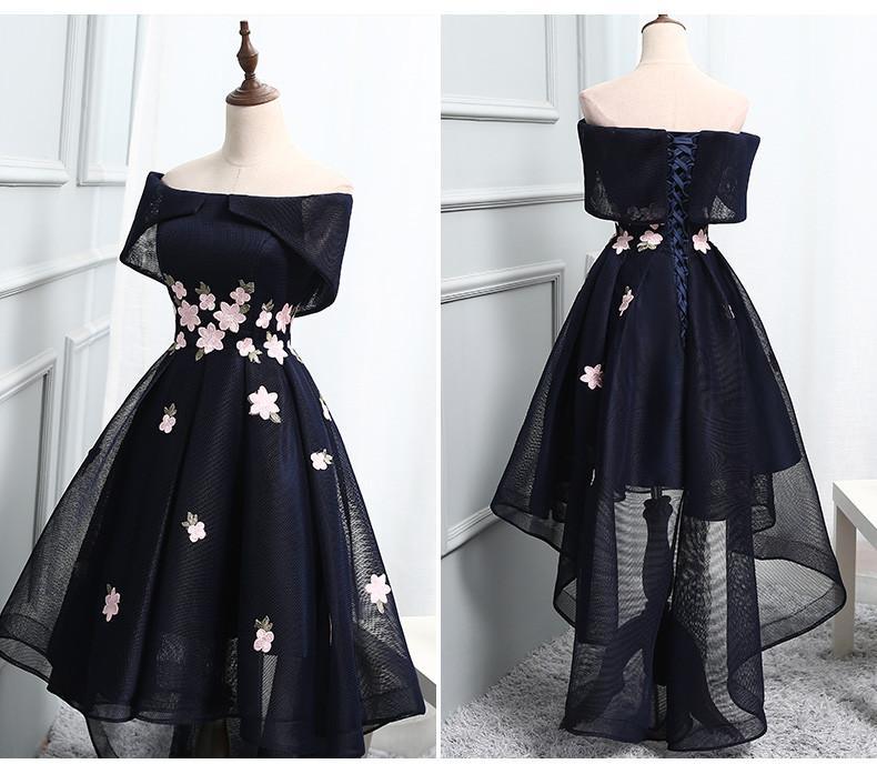 Lovely Navy Blue Homecoming Dress