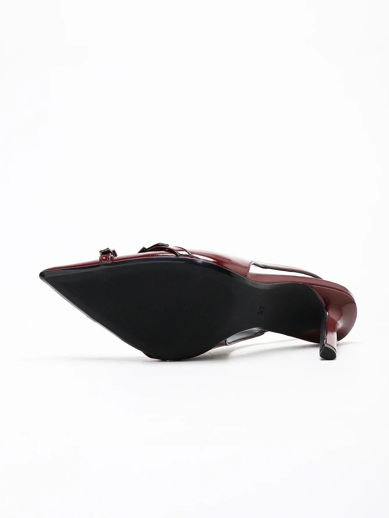 Ladies' Elegant Patent Leather Pointed-Toe Stilettos