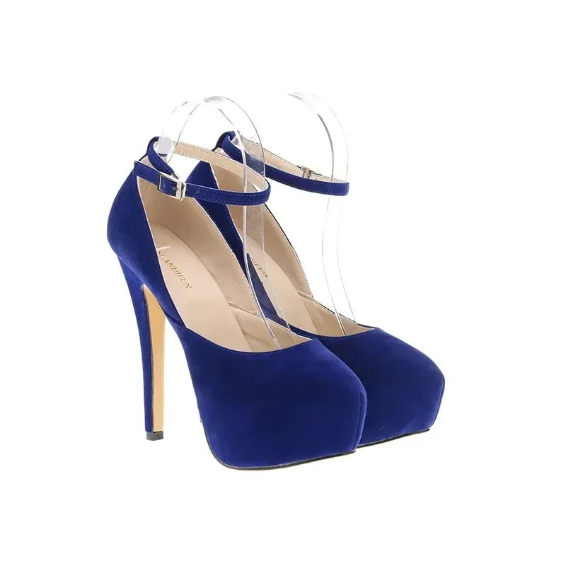 Men Pumps Crossdresser Sexy Platform Peep Toe 14cm Extremely High Heels Stilettos Party Nighclub Unisex Customize Color Shoes