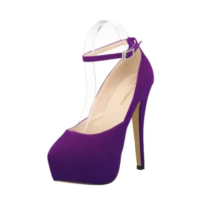 Men Pumps Crossdresser Sexy Platform Peep Toe 14cm Extremely High Heels Stilettos Party Nighclub Unisex Customize Color Shoes