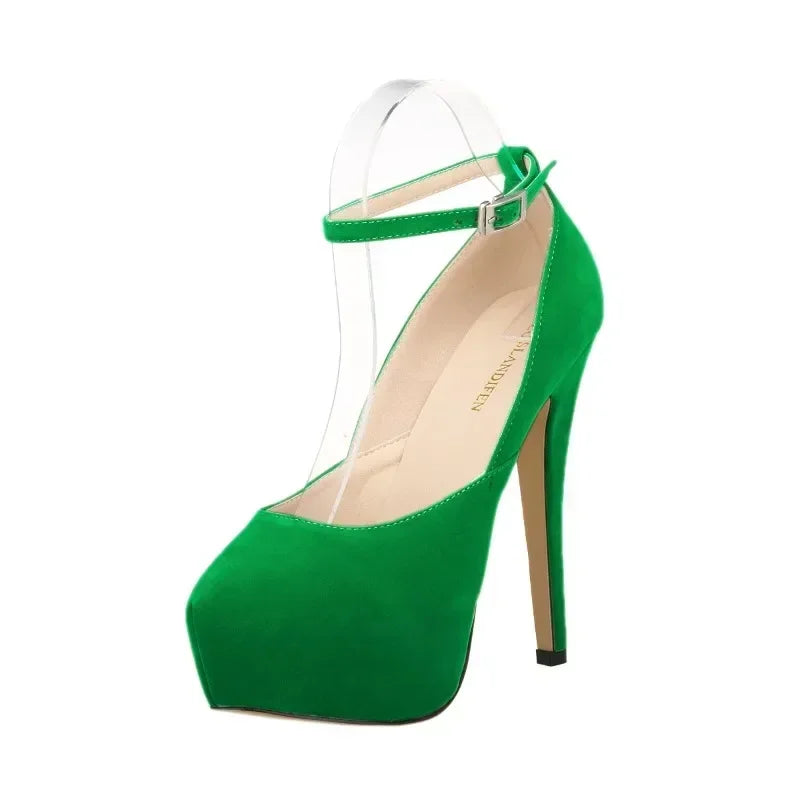 Men Pumps Crossdresser Sexy Platform Peep Toe 14cm Extremely High Heels Stilettos Party Nighclub Unisex Customize Color Shoes