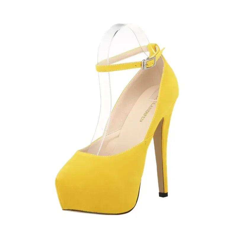 Men Pumps Crossdresser Sexy Platform Peep Toe 14cm Extremely High Heels Stilettos Party Nighclub Unisex Customize Color Shoes
