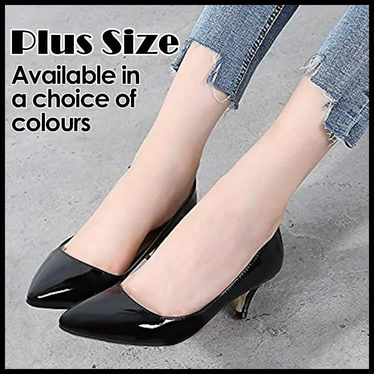 Classic Sexy Pointed Toes 5cm Low Med Kitten High Heels Pumps Shoes BrDesign Black Red Dress Wedding Shoes