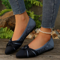 Pointed Toe Autumn Comfortable Casual Single Shoes Light Mouth Large Size Lightweight Flat Shoes Women