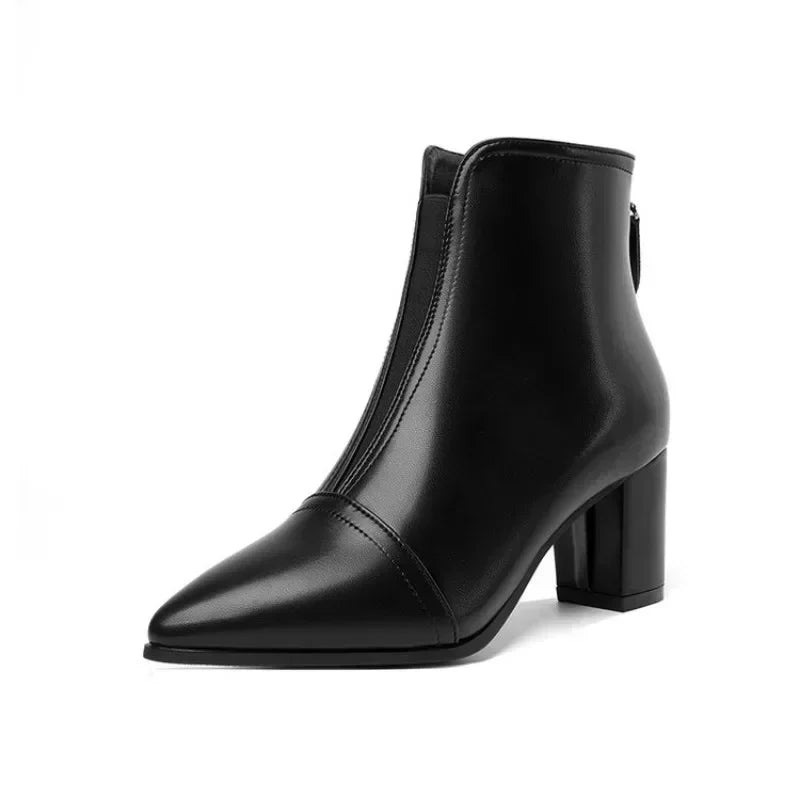 Spring/Boots Low Heel Ankle Boots Platform Comfort Mom Shoes