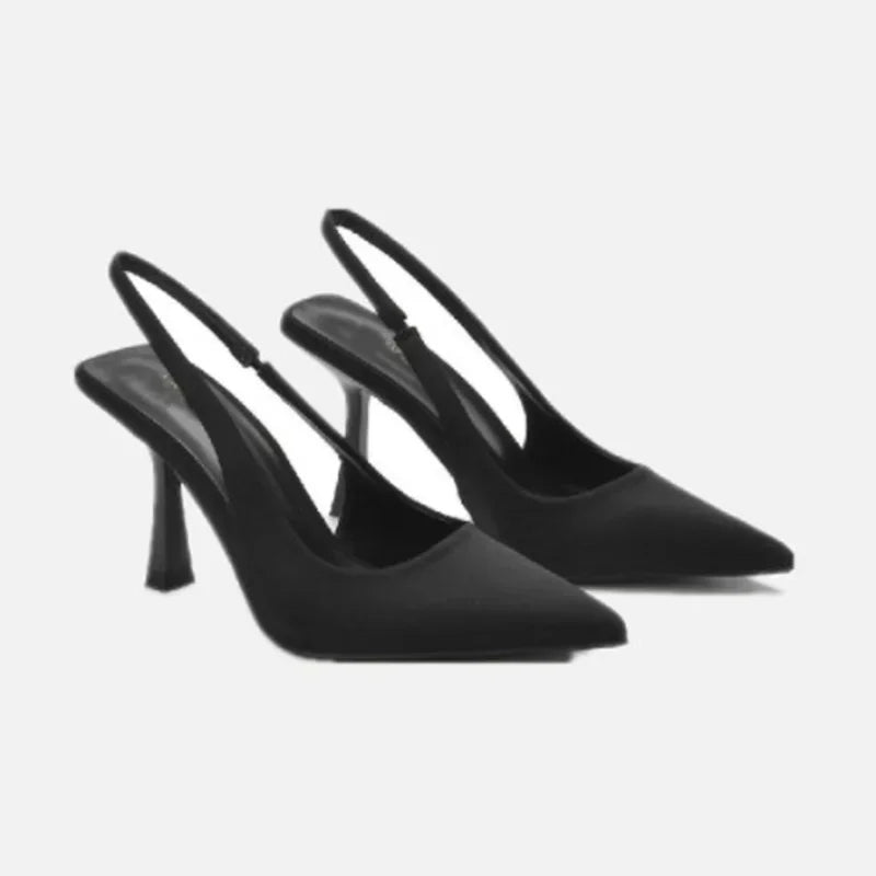 Street Style Solid Color Pointed Toe Woman Stripper Sandals High Heels Female Shoes Zapatos Mujer
