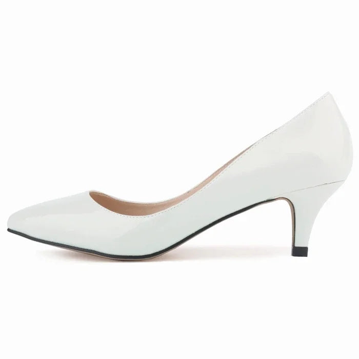Pumps Classic Sexy Pointed Toes 5cm Low Med Kitten High Heels BrDesign Black Dress Wedding Shoes Large Size
