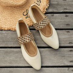 Ballet Flats Casual Shoes Low Heel Barefoot Elegant Woman Sneakers Socofy Comfortable Pointed Toe Loafers Female