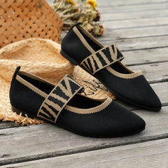 Ballet Flats Casual Shoes Low Heel Barefoot Elegant Woman Sneakers Socofy Comfortable Pointed Toe Loafers Female