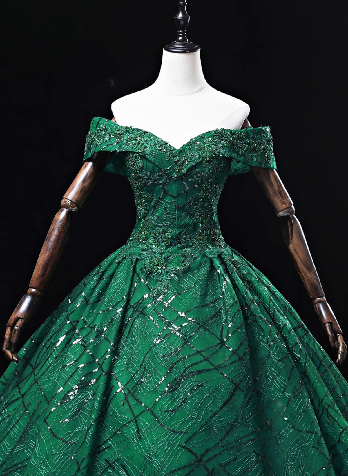 Vestido de fiesta verde de tul con escote en forma de corazón para dulces 16 