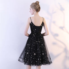 Black Short V-neckline Lovely Prom Dress