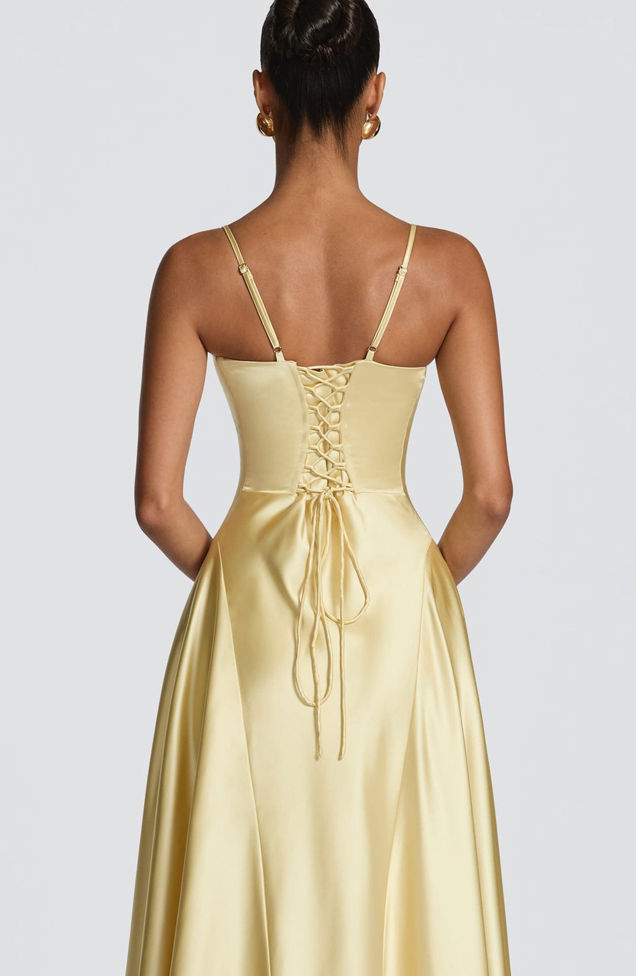 Lovely Purple Satin and Tulle Straps Long Party Dress