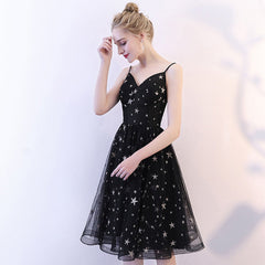 Black Short V-neckline Lovely Prom Dress