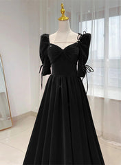 Charming A-line Velvet Long Party Dress