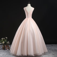 Charming Pink Flowers Ball Gown Long Sweet 16 Dress