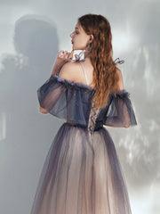 Beautiful Gradient Tulle Off Shoulder with Butterflies
