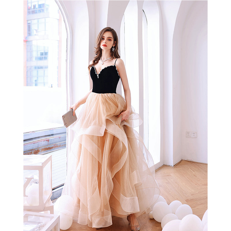 Champagne Layers Sweet 16 Gown