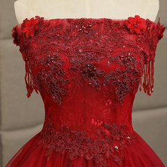 Glam Wine Red Quinceanera Dress Party Dress