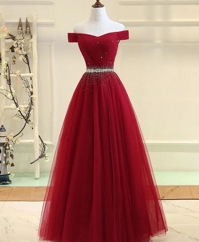Beautiful Off Shoulder Long Formal Dress